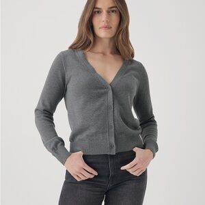 PACT Women's Organic Cotton Medium Grey Heather Classic Fine Knit